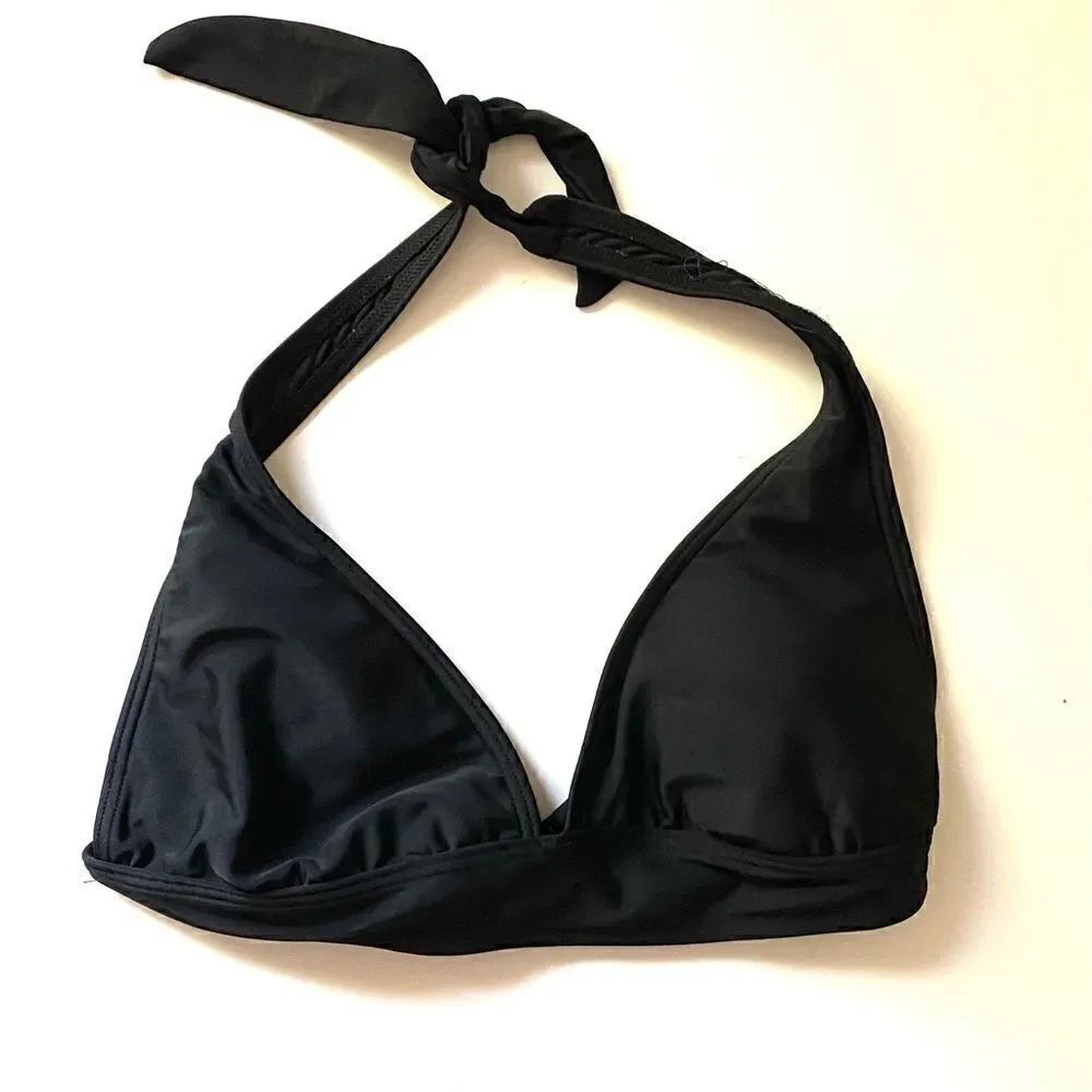 Island world black bikini top medium size 5-7